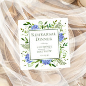 Serviette En Papier Dîner de répétition Blue Hydrangea Cocktail