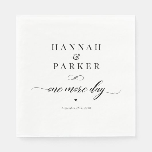 Serviette En Papier Dîner de répétition classique élégant (Devant)