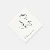 Serviette En Papier Dîner de répétition de mariage rustique à un jour  (Coin)