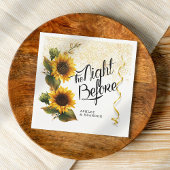 Serviette En Papier Dîner de répétition de tournesol minimal