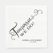 Serviette En Papier Dîner de répétition Demain Nous Faisons Mariage (Devant)