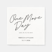 Serviette En Papier Dîner de répétition d'un Mariage de calligraphie d (Devant)