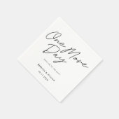 Serviette En Papier Dîner de répétition d'un Mariage de calligraphie d (Coin)