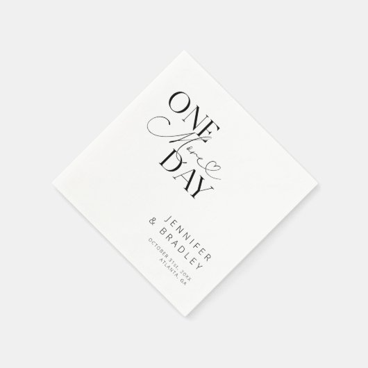 Serviette En Papier Dîner de répétition d'une journée (Coin)