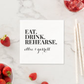 Serviette En Papier Dîner de répétition en gras (En situation)