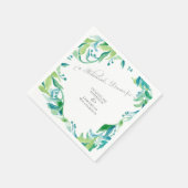 Serviette En Papier Dîner de répétition Eucalyptus Leaf Laurel Wreath (Coin)