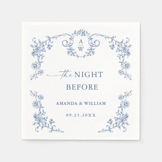 Serviette En Papier Dîner de répétition Floral Ornate de Victoria (Devant)