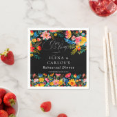 Serviette En Papier Dîner de répétition florale Fiesta (En situation)