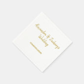 Serviette En Papier Dîner de répétition mariage serviettes avec Hashta (Coin)