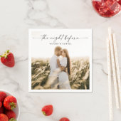 Serviette En Papier Dîner De Répétition Napkin La Nuit Avant (En situation)