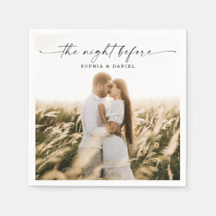 Serviette En Papier Dîner De Répétition Napkin La Nuit Avant