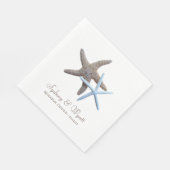 Serviette En Papier Dîner de répétition personnalisée Starfish Couple (Coin)