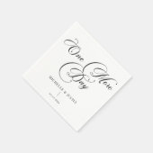 Serviette En Papier Dîner de répétition simple et moderne (Coin)