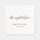 Serviette En Papier Dîner de répétition simple et moderne (Devant)