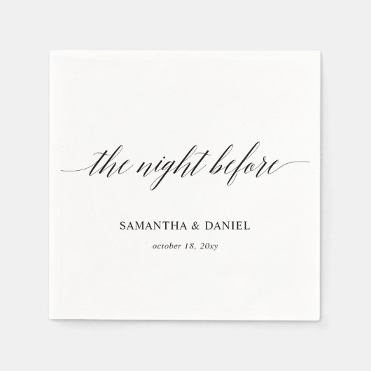 Serviette En Papier Dîner de répétition simple et moderne (Devant)