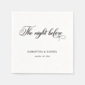 Serviette En Papier Dîner de répétition simple et moderne (Devant)