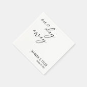 Serviette En Papier Dîner de répétition "Un jour avant" (Coin)