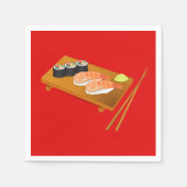 Serviette En Papier Dîner de sushi japonais (Devant)