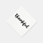 Serviette En Papier Dîner de Thanksgiving sur le thème "Reconnaissant" (Coin)