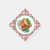Serviette En Papier Dîner des amoureux de Cute Lasagna (Coin)