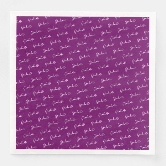 Serviette En Papier Dîner d'études supérieures Napkin framboise - HAMb (Devant)
