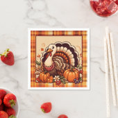 Serviette En Papier Diner diner de dinde à Thanksgiving (En situation)