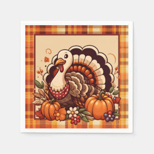 Serviette En Papier Diner diner de dinde à Thanksgiving