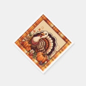 Serviette En Papier Diner diner de dinde à Thanksgiving (Coin)