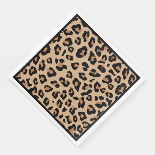 Serviette En Papier Dîner Empreinte de léopard Napkin (Coin)