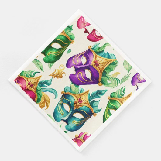Serviette En Papier Dîner en papier Mardi Gras Mask (Coin)