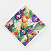 Serviette En Papier Dîner en papier Mardi Gras Mask (Coin)