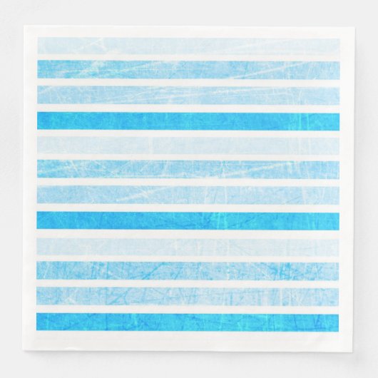 Serviette En Papier Dîner en papier rayé bleu craquelé serviettes (Devant)
