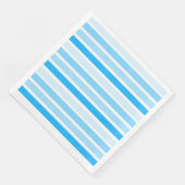 Serviette En Papier Dîner en papier rayé bleu serviettes (Coin)