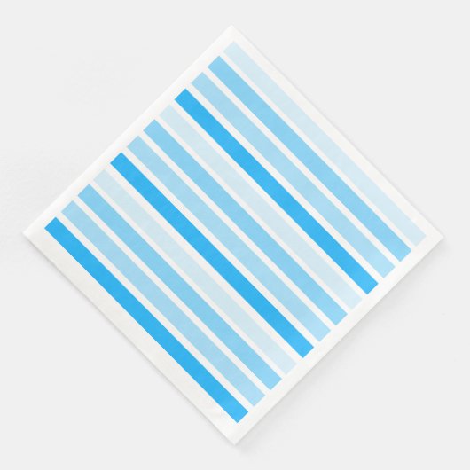 Serviette En Papier Dîner en papier rayé bleu serviettes (Coin)