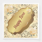 Serviette En Papier Dîner en papier Vintage moderne (Devant)