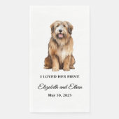 Serviette En Papier Dîner Mariage Catalan Sheepdog (Devant)