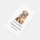 Serviette En Papier Dîner Mariage Catalan Sheepdog (Coin)