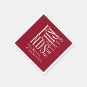 Serviette En Papier Dîner moderne de la fête des amis (Coin)