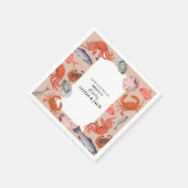 Serviette En Papier Dîner soirée serviettes Fruits de mer Thème (Coin)