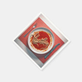 Serviette En Papier Dîner Spaghetti (Coin)