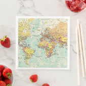 Serviette En Papier Dîner standard de papier international (En situation)