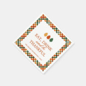 Serviette En Papier Dîner Thanksgiving personnalisé (Coin)