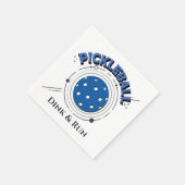 Serviette En Papier Dink et Run Pickleball (Coin)