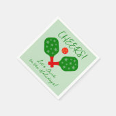 Serviette En Papier Dink to Holidays Pickleball Cocktail Napkin (Coin)