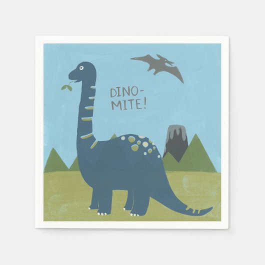 Serviette En Papier Dino-mite Dinosaur (Devant)