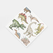 Serviette En Papier Dinosaur Anniversaire des serviettes (Coin)