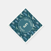 Serviette En Papier Dinosaur Boy Anniversaire de enfant Party Dark (Coin)