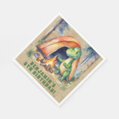 Serviette En Papier Dinosaur Campout fête d'anniversaire (Coin)