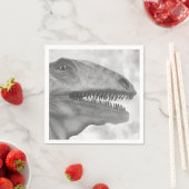 Serviette En Papier Dinosaur effrayant (En situation)