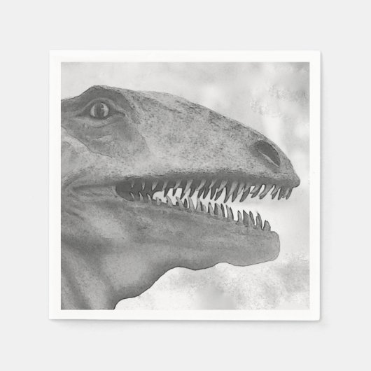 Serviette En Papier Dinosaur effrayant (Devant)